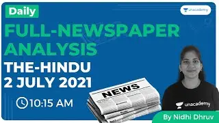 The hindu analysis | Current affairs today | CLAT Preparation | CLAT 2021 | News today | 2 July News