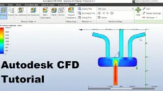 How to simulate flow analysis in Autodesk CFD Manifold velocity and pressure analysis tutorial