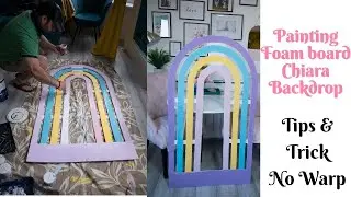 How To Paint Foam Board Chiara Backdrop