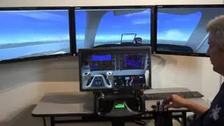 B58 Garmin on Quad Screen Flight Simulation System Running FSX