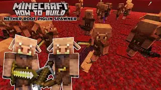 Nether Roof PIGLIN SPAWNER! 80 Piglins in 5 MINUTES!!!