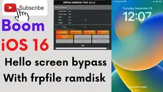 i0S 16  Hello Screen Bypass on Windows without DCSD cable or Mac.