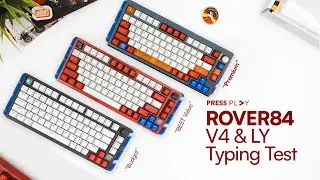 ROVER84 V4 & Lightyear Mechanical Keyboard Typing Test Compilation. (No Talking, Just Typing) |