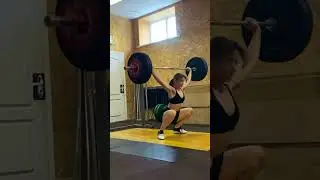 Рывок 60 #тяжелаяатлетика #штанга #weightlifting #crossfit #women