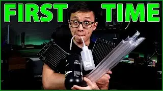 🟢 Building a hard line custom loop PC for the FIRST TIME EVER!