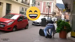Funniest Bushman prank #1070 in France 😄 @ZoiPana