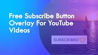 Free Subscribe Button Overlay With Transparent Background