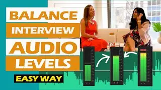Tutorial: Learn how to BALANCE INTERVIEW AUDIO LEVELS | Premiere Pro 2020