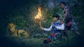 JUNGLE SURVIVAL 🕷️ CHALLENGE WITH FATHER 24 HOURS 😱