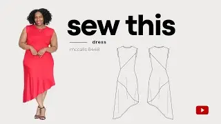 sew with me | mccalls 8448 | easy to sew dress | learn to sew | sewing
