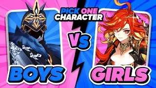 PICK ONE ✅ , KICK ONE ❌ [BOYS vs GIRLS] 🔥 GENSHIN IMPACT QUIZ