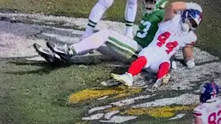 Cam Skattebo SNAPS Ankle in GRAPHIC Injury!