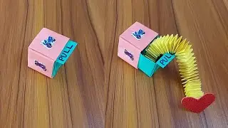 paper toys / How to make origami SURPRISE BOX [origami pop out box]