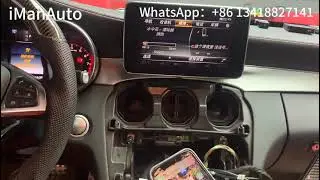HOW install iManAuto Wireless CarPlay and AndroidAuto Module Mercedes C Class GLC Class 2015-2018