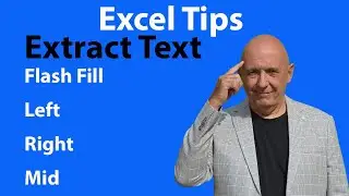 Using Flash Fill and Left, Right, Mid Function to Extract Text