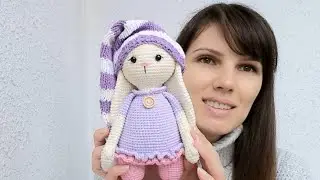 Вязаные игрушки. Готовые работы. Плед бабушкин квадрат.