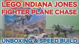 LEGO Indiana Jones Fighter Plane Chase Speed Build | LEGO 77012 Unboxing and ASMR Build