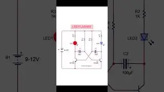 2 LED Flasher Circuit 