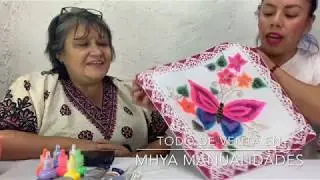 TUTORIAL DE PINTURA EN TELA//Como pintar un bordado liquido//Como utilizar Stencil