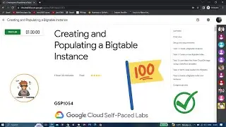 Creating and Populating a Bigtable Instance | The Arcade Challenge 