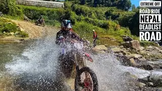 EXTREME OFF- ROAD DIRT RIDE TO MARKHU 🇳🇵 || NEPAL DEADLIEST ROAD 😱 MUST WATCH