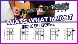 How To Play THATS WHAT I WANT - Lil Nas X [Easy Guitar Tutorial / Lesson w/ Chords & Tab]