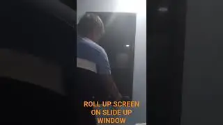 ROLL UP SCREEN ON SLIDE UP WINDOW