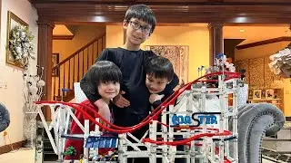 The boys build a huge Lego set only 6 hours in total!