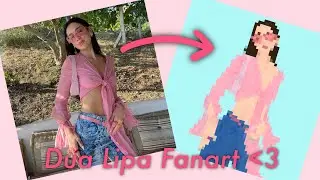Speed drawing ✨Dua Lipa✨ in Procreate