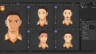 How to make Anime character in Blender | Veikk vk1200 v2