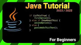 if, else if, else - Java TUTORIAL 2022/2023 for BEGINNERS