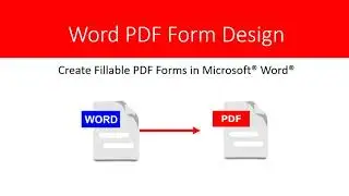 How to Create Fillable PDF Forms in Microsoft® Word® - 2021 Tutorial