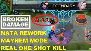 NATALIA REWORK MAYHEM Too Broken (One Shot Kill) God Among Men Gameplay Perfect Build Mobile Legends