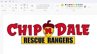 How to draw the Chip 'n Dale: Rescue Rangers logo using MS Paint | How to draw on your computer