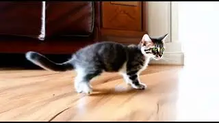 This is a 5 second video of kitten walking created using LUMA AI video generator