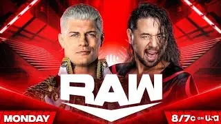 WWE RAW Shinsuke Nakamura VS Cody Rhodes Full Match