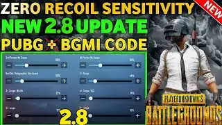 2.8 UPDATE Zero Recoil Sensitivity Setting For Pubg Mobile In 2023😱 | New Setting For New Update 2.8