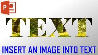How to put an Image Inside of Text in PowerPoint slide