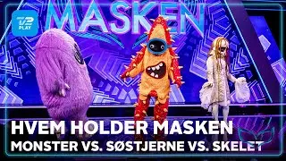 Hvem holder masken | Program 5: Monster vs. Søstjerne vs. Skelet | TV 2 PLAY