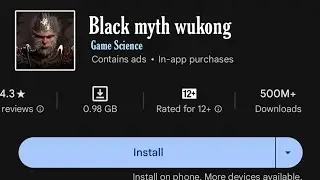 BLACK MYTH WUKONG AVAILABLE FOR MOBILE PHONE??