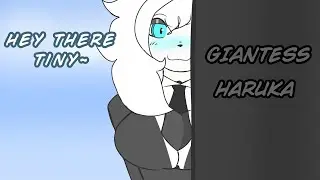 Haruka GROWING next to a Tiny building!! 