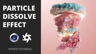3D Particle Dissolve Effect in Cinema 4D | Speed Tutorial (No Commentary)