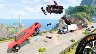 Cars vs Anti Tank Mines! #3💥🚗| BeamNG drive
