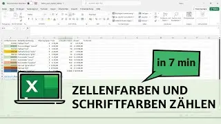 Zellen nach Zellenfarbe und Schriftfarbe zählen