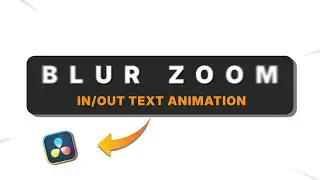 Blur Zoom Text Animation | [Free Preset] Included