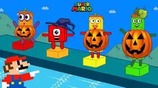Finish the pattern?  Mario escape the Halloween Challenge 🎃 | Creepy Counting