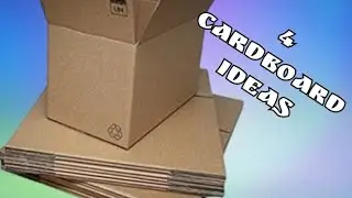 4 ИДЕИ сундучков из КАРТОНА  своими руками 🏵 поделки из картона