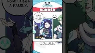 When Father Is Your 4.6 Banner Buddy | #Genshin Comic by evadudu #arlecchino