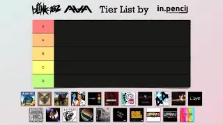 Tier List of blink-182 / Angels & Airwaves albums and EPs | in.pencil music