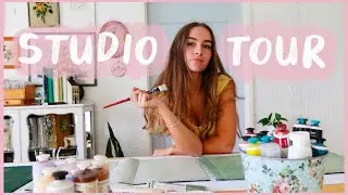 studio tour ✿ craft room vintage storage organisation